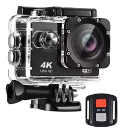 Camara Deportiva 4K Hd 30Fps Sumergible 30M Wifi