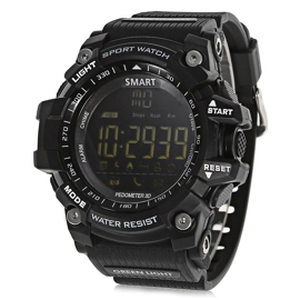 Reloj Smartwatch Tactico Militar Bluetooth Ex16 Sumergible Deportivo Negro