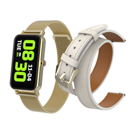 Smartwatch  Quantum Q2 + Malla De Regalo Cuero Doble
