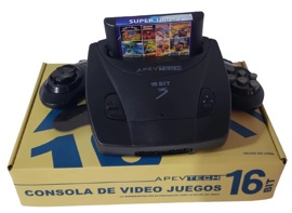 Consola 16 Bits Apevtech Original Con Cartucho De 10...