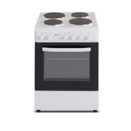 Cocina Electrica 60Cm 4 Hornallas Grill Blanco Phch...
