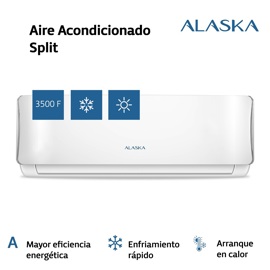 Aire Acondicionado Split Frío/Calor Alaska 3450 W As...