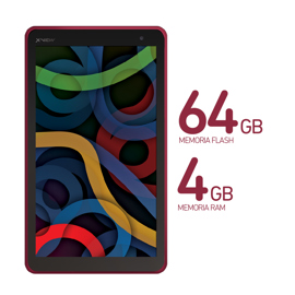 Tablet 7 Pulgadas X View Quantum Q7s 64 Gb Mem Int 4 Ram - Burgundy