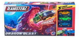 Pista De Autos Dragon Blast Con 3 Autos Lanzador Tea...