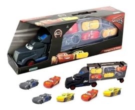 Camion 6 Autitos Cars Rayo Mcqueen Jackson Transpor...