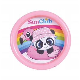 Pileta Inflable Dos Aros 60Cm Panda Piscina Rosa