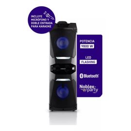 Torre de audio Noblex MNT1050 doble woofer - luces