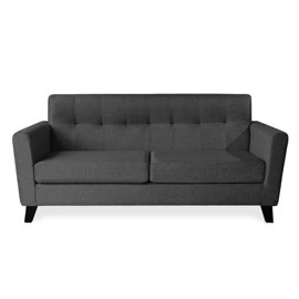 Sillón Kaysa 3 Cuerpos De Chenille Jumper Gris Oscur...