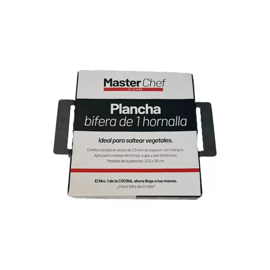 Plancha Bifera 1 Hornallas 23.5 X 26Cm X 2.5Mm Acero...