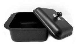 Cacerola Cuadrada  24Cm Fundición Negra 5Lts