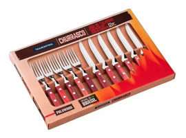 Cubiertos Polywood 12 Acero Inox Cuchillo Tenedor
