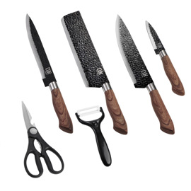 Set X4 Cuchillos De Cocina Con Mango Antideslizante...