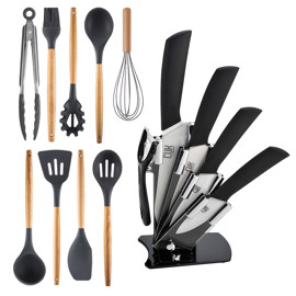 Set Juego Cuchillos 15 Piezas Cocina Ceramica Profes...