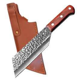 Cuchillo De Chef Forjado Cuk By Con Funda De Piel