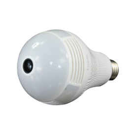 Lampara Wifi Led Ip Camara Hd 360° Ojo Pez Espia Gra...