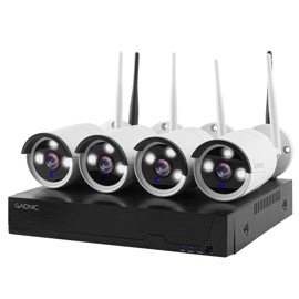 Cámaras De Seguridad X4 + Nvr  Sx24 Interior / Exter...
