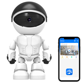 Cámara De Seguridad Robot Visión Día/Noche