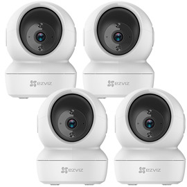 Kit Cámara De Seguridad Ip Wifi Paneo E Inclinación...