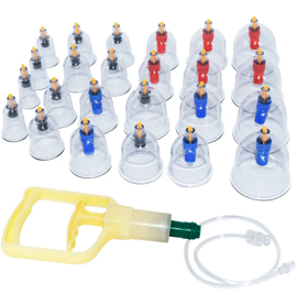 Set De 24 Ventosas De Vacío Masajes Con Pistola Apl...