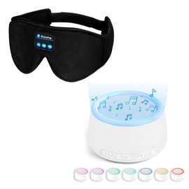 Kit De Sueño Profundo Antifaz Bluetooth + Parlante ...