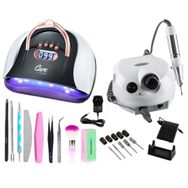 Kit Manicura Cabina Uñas C4 Plus 256W + Torno T202