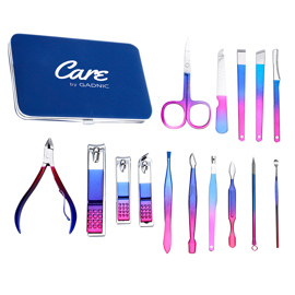 Kit Manicura Pedicura Km14m22 15 Piezas Acero Inoxi...