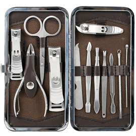 Set Manicura Pedicura  Estuche 12 Piezas Alta Calida...