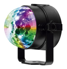 Minibola Disco Led Rgb Audiorritmica Giratoria Contr...