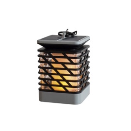 Lampara Farol Solar Led Efecto Fuego 10Hs Autonomía ...