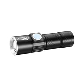 Linterna De Alumino Con Led 3W, Bateria Recargable ...