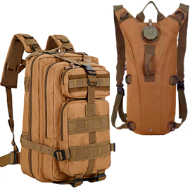 Kit Mochila Táctica Militar 45L + Mochila Camel Back...