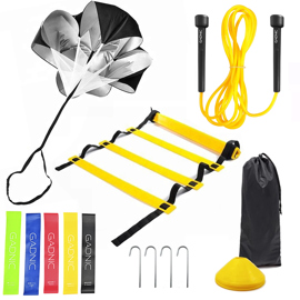 Kit Entrenamiento  Funcional Escalerita + Sogas Y Ba...