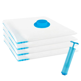 Kit Bolsas Al Vacio 5 En 1 Para Guardar Ropa 80 X 1...