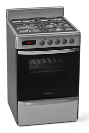 Cocina A Gas Longvie 21601xt 60cm Inox Grill Eléctrico