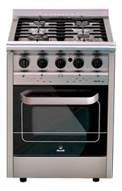 Cocina  Forza De 55Cm Inox 4 Hornallas