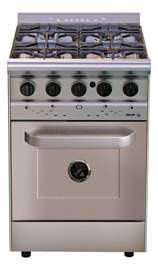 Cocina Forza 600 Puerta Ciega Color Acero Inox