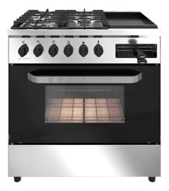 Cocina Saho Kuma 820 Multigrill 4 Hornallas 1 Planch...
