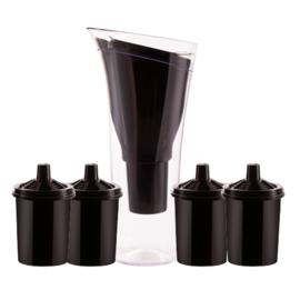 Jarra Purificadora De Agua Black 2500L + 4 Repuestos