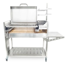 Parrilla De Acero Inoxidable Con Tapa Bbq01ss