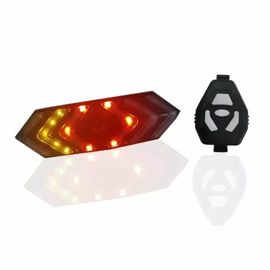 Luz Trasera Bicicleta Con Baliza Giro Recargable Led