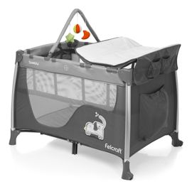 Cuna Plegable Practicuna Cambiador Sleepy Gris