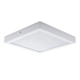 Plafon Led Cuadrado Base 12W Calido Por Unidad