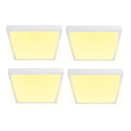 Kit X4 Plafon Lampara Techo Led Pnl24 Cuadrado 24W ...