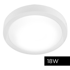 Plafon Lampara Techo Led  Pnl18 Frio Redondo 18W