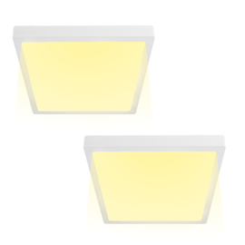 Kit X2 Plafon Lampara Techo Led Pnl18 Cuadrado Cali...
