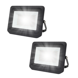 Kit X2 Reflector Led Blanco 100W Exteriores Alta Pot...