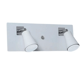 Aplique Pared Barral  Dublin P/Dicro 2 Luces Blanco