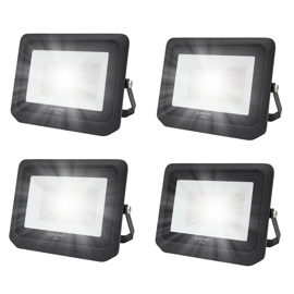 Kit X 4 Reflectores Led Blanco 100W Exteriores Alta ...