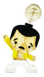 Lampara Velador Queen Freddie Mercury Madera Person...