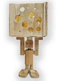Velador Infantilmadera Robot Escandinavo Nórdico Dec...